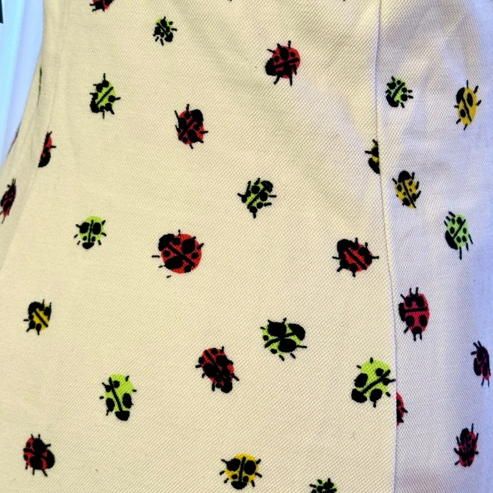 ModCloth Ivory Dress with Colorful Insect Pattern - Picture 4 of 8